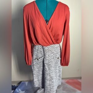 Burnt orange Fall Dress Size 12